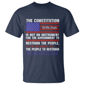 Constitution Liberty American Patriotic T Shirt We The People US Flag TS02 Navy Print Your Wear