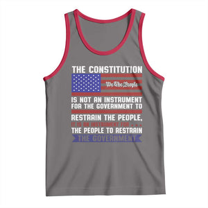 Constitution Liberty American Patriotic Tank Top We The People US Flag TS02 Deep Heather Red Print Your Wear
