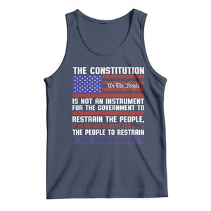 Constitution Liberty American Patriotic Tank Top We The People US Flag TS02 Navy Print Your Wear