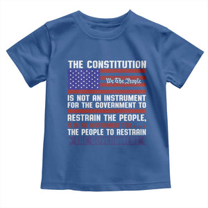 Constitution Liberty American Patriotic Toddler T Shirt We The People US Flag TS02 Royal Blue Print Your Wear
