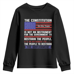 Constitution Liberty American Patriotic Youth Sweatshirt We The People US Flag TS02 Black Print Your Wear