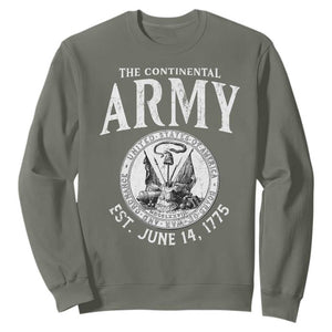 Continental Army America Independence Revolutionary War Seal Sweatshirt TS11 Military Green Print Your Wear