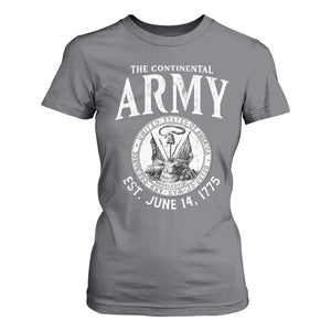 Continental Army America Independence Revolutionary War Seal T Shirt For Women TS11 Charcoal Print Your Wear