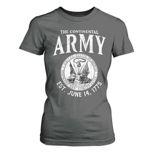 Continental Army America Independence Revolutionary War Seal T Shirt For Women TS11 Dark Heather Print Your Wear