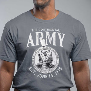 Continental Army America Independence Revolutionary War Seal T Shirt TS11 Charcoal Print Your Wear