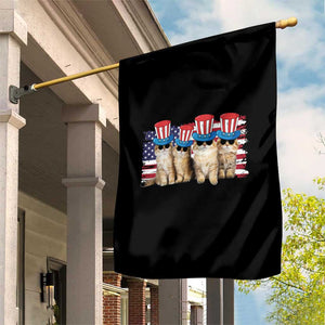 Cool American Patrotic Cats Garden Flag Funny 4th of July US Flag Pet Lover TS02 Print Your Wear