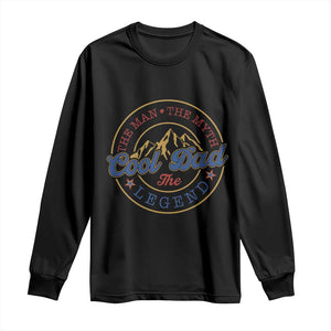 Cool Dad The Man The Myth The Legend Long Sleeve Shirt Fathers Day Beer Lover TS11 Black Print Your Wear