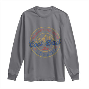 Cool Dad The Man The Myth The Legend Long Sleeve Shirt Fathers Day Beer Lover TS11 Charcoal Print Your Wear