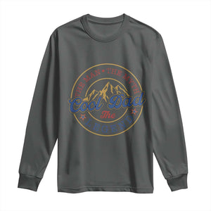 Cool Dad The Man The Myth The Legend Long Sleeve Shirt Fathers Day Beer Lover TS11 Dark Heather Print Your Wear