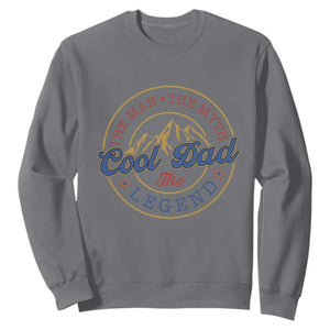 Cool Dad The Man The Myth The Legend Sweatshirt Fathers Day Beer Lover TS11 Charcoal Print Your Wear