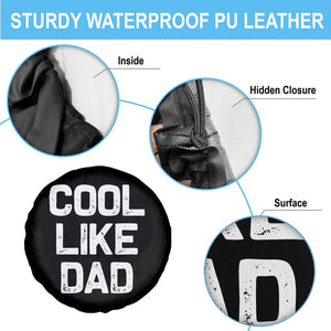 Cool Like Dad Spare Tire Cover Funny Newborn Gift Baby Shower TS10 Print Your Wear