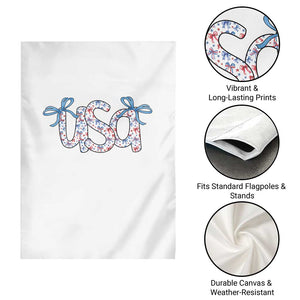 Coquette USA Garden Flag Patriotic American Girl 4th of July TS10 Print Your Wear