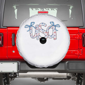 Coquette USA Spare Tire Cover Patriotic American Girl 4th of July TS10 White Print Your Wear