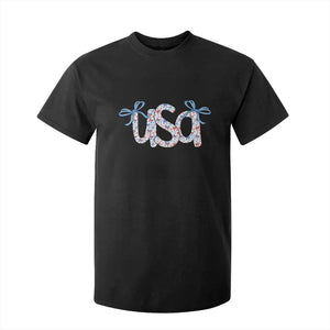 Coquette USA T Shirt For Kid Patriotic American Girl 4th of July TS10 Black Print Your Wear