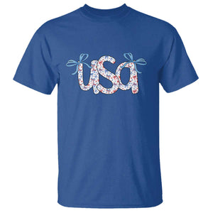 Coquette USA T Shirt Patriotic American Girl 4th of July TS10 Royal Blue Print Your Wear