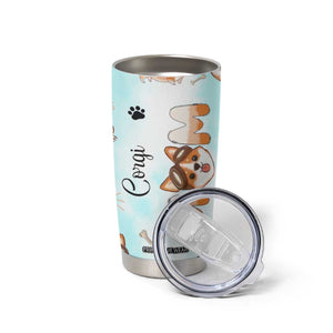 Corgi Dog Mom Tumbler Cup Funny Dog Lover Mothers Day Gifts TB10 Print Your Wear