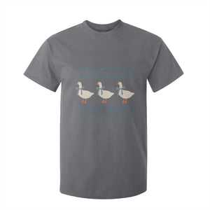 Country Goose 80s T Shirt For Kid 1980s Geese Blue Bowed Mama Goose TS02 Charcoal Print Your Wear