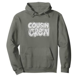 Cousin Crew Hoodie Cute Matching Cousins Summer Beach Vacation TS10 Military Green Print Your Wear