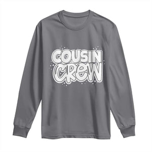 Cousin Crew Long Sleeve Shirt Cute Matching Cousins Summer Beach Vacation TS10 Charcoal Print Your Wear