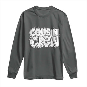 Cousin Crew Long Sleeve Shirt Cute Matching Cousins Summer Beach Vacation TS10 Dark Heather Print Your Wear