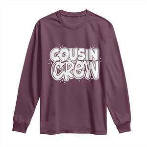 Cousin Crew Long Sleeve Shirt Cute Matching Cousins Summer Beach Vacation TS10 Maroon Print Your Wear