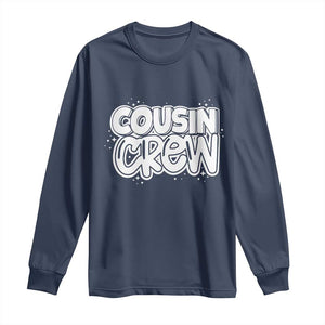 Cousin Crew Long Sleeve Shirt Cute Matching Cousins Summer Beach Vacation TS10 Navy Print Your Wear
