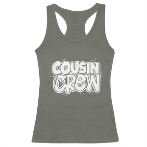 Cousin Crew Racerback Tank Top Cute Matching Cousins Summer Beach Vacation TS10 Military Green Print Your Wear