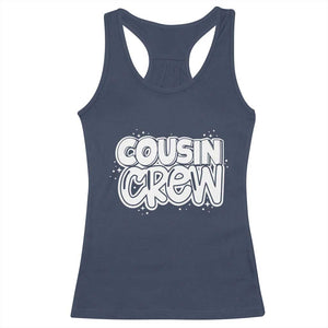 Cousin Crew Racerback Tank Top Cute Matching Cousins Summer Beach Vacation TS10 Navy Print Your Wear