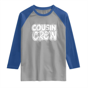Cousin Crew Raglan Shirt Cute Matching Cousins Summer Beach Vacation TS10 Sport Gray Royal Print Your Wear