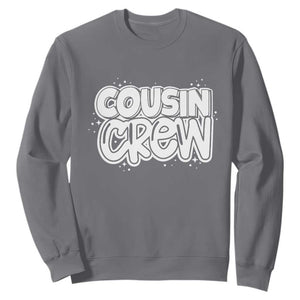 Cousin Crew Sweatshirt Cute Matching Cousins Summer Beach Vacation TS10 Charcoal Print Your Wear