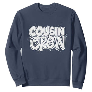 Cousin Crew Sweatshirt Cute Matching Cousins Summer Beach Vacation TS10 Navy Print Your Wear