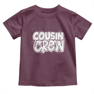 Cousin Crew Toddler T Shirt Cute Matching Cousins Summer Beach Vacation TS10 Maroon Print Your Wear