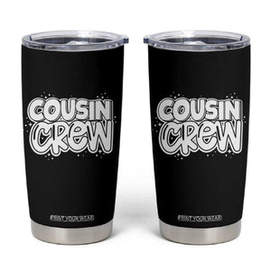 Cousin Crew Tumbler Cup Cute Matching Cousins Summer Beach Vacation TS10 Black Print Your Wear