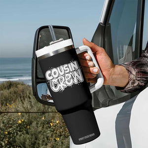 Cousin Crew Tumbler With Handle Cute Matching Cousins Summer Beach Vacation TS10 Print Your Wear