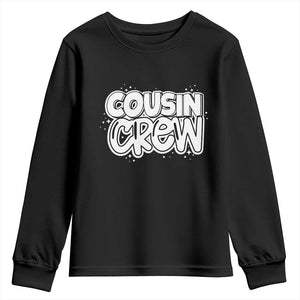 Cousin Crew Youth Sweatshirt Cute Matching Cousins Summer Beach Vacation TS10 Black Print Your Wear