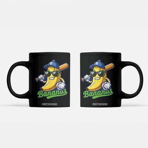 Cute Banana Graphics Coffee Mug Funny Sports Baseball Lover TS02 Black Print Your Wear