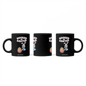 Cute Bunny Fishing Coffee Mug Hooked for Easter Eggs Funny Holiday TS02 Print Your Wear