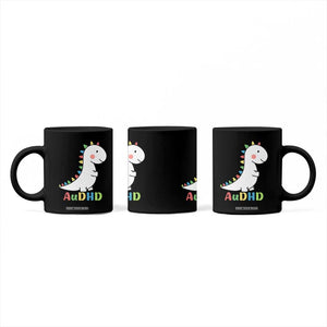 Cute Dinosaur AuDHD Coffee Mug ADHD Awareness TS02 Print Your Wear