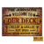 Personalized Metal Sign Deck Proudly Serving Whatever You Bring Rustic CTM One Size 24x18 inch (60.96x45.72 cm) Custom - Printyourwear