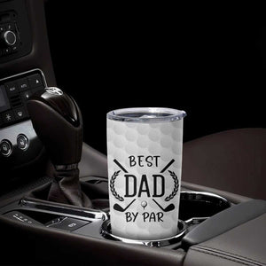 Dad Golf Tumbler Cup Best Dad By Par Golfing Golfer American Flag Fathers Day TB10 Print Your Wear