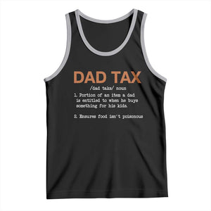 Dad Tax Tank Top Funny Fathers Day TS10 Black Athletic Heather Print Your Wear