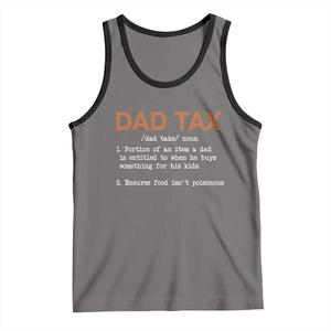 Dad Tax Tank Top Funny Fathers Day TS10 Deep Heather Black Print Your Wear
