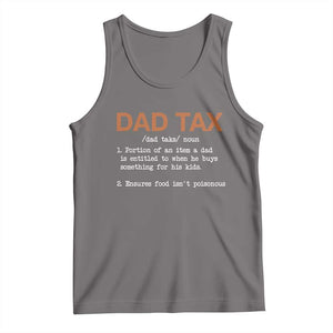 Dad Tax Tank Top Funny Fathers Day TS10 Deep Heather Print Your Wear