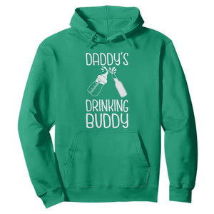 Daddy's Drinking Buddy Hoodie Funny Baby Shower Infants Outfit Newborn Gift TS10 Irish Green Print Your Wear