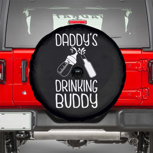 Daddy's Drinking Buddy Spare Tire Cover Funny Baby Shower Infants Outfit Newborn Gift TS10 Black Print Your Wear