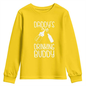 Daddy's Drinking Buddy Youth Sweatshirt Funny Baby Shower Infants Outfit Newborn Gift TS10 Daisy Print Your Wear
