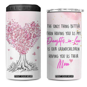 Daughter-In-Law 4 in 1 Can Cooler Tumbler Only Thing Better Than Having You as My Daughter-in-Law TB10 One Size: 16 oz Purple Print Your Wear