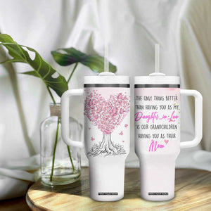 Daughter-In-Law Tumbler With Handle Only Thing Better Than Having You as My Daughter-in-Law TB10 Print Your Wear