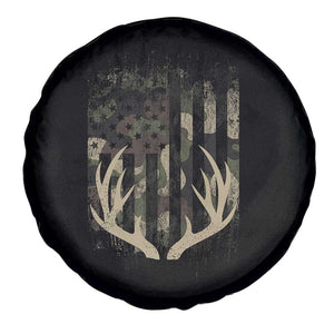 Deer Hunting American Flag Spare Tire Cover TS10 Print Your Wear
