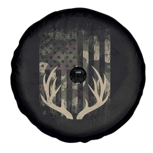 Deer Hunting American Flag Spare Tire Cover TS10 Print Your Wear